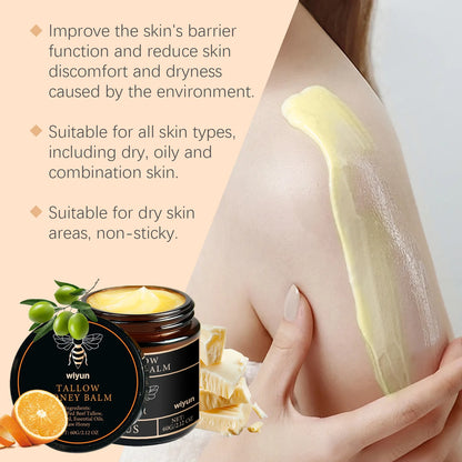 Tallow Honey Cream Glow Hydrating Skin Moisturizer Lotion